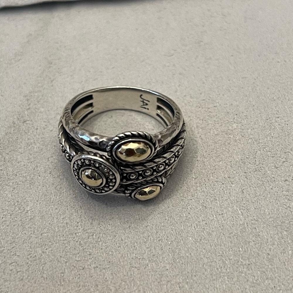 Silver and Gold-Tone Ring